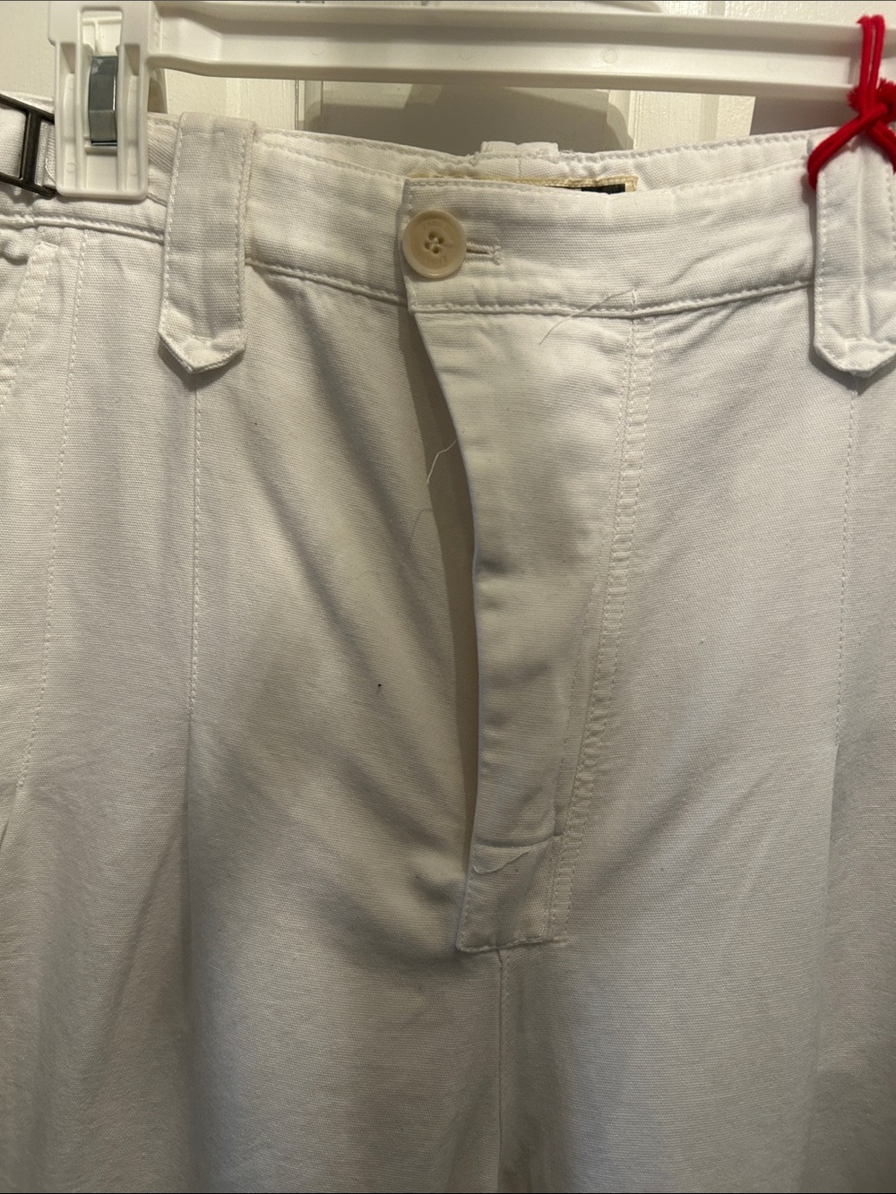 Zara NWT Wide Leg White Cotton Pants - Picture 3 of 11